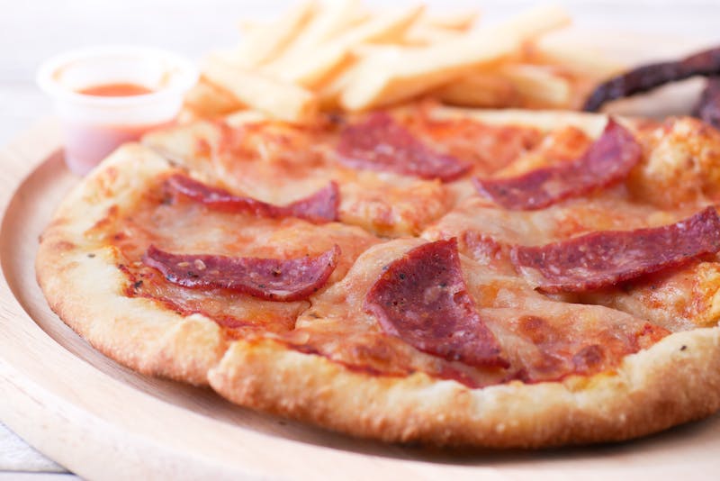 Pepperoni Magnifico via 313 pizza with crispy pepperoni cups