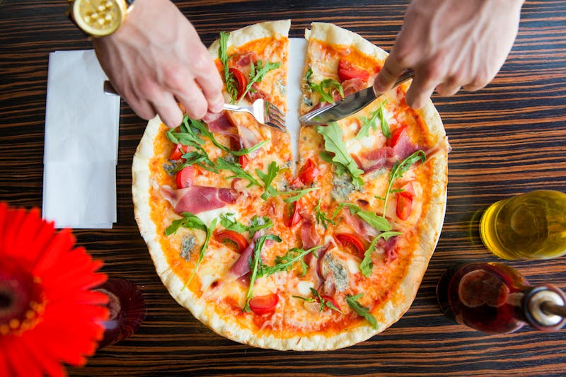 Truffle Honey via 313 pizza with truffle oil and prosciutto
