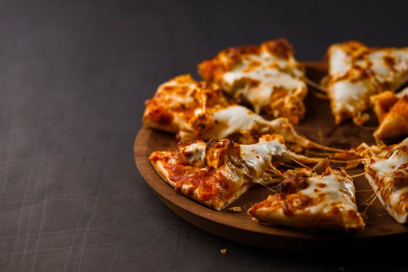 Detroit Red Top via 313 pizza with tomato sauce and cheese