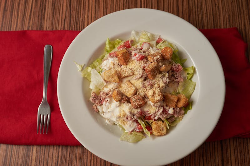 Caesar Salad starter with romaine and house dressing