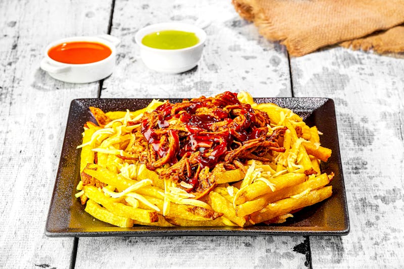 Loaded fries side dish at Via 313