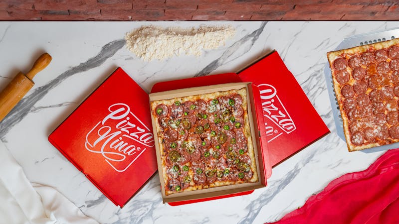 Via 313 Detroit-style pizza ready to order